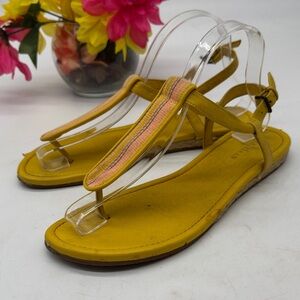 Cole Haan Yellow and Pink Sandals Size 8 CH9556